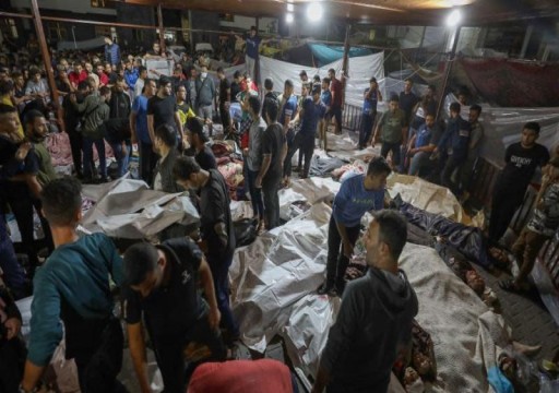 الإمارات تدين مذبحة الاحتلال في مستشفى "المعمداني" بغزة وتدعو إلى وقف فوري للعنف