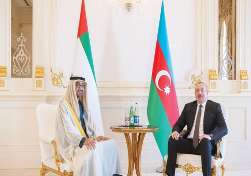 رئيس الدولة يبحث مع نظيره الأذربيجاني التعاون في مجال الاقتصاد والطاقة