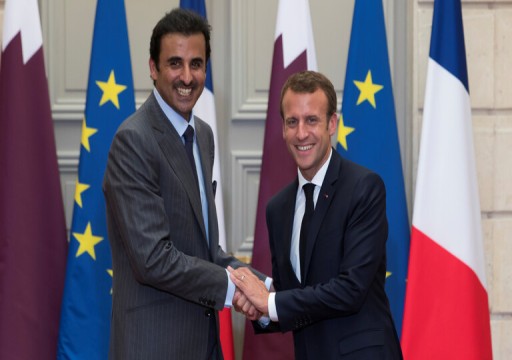 أمير قطر والرئيس الفرنسي يبحثان العلاقات الثنائية والقضايا الإقليمية