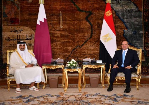 السيسي يصف زيارة أمير قطر بأنها "خطوة مهمة في تطوير العلاقات"