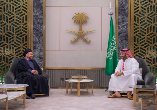ولي العهد السعودي  يستقبل الزعيم العراقي الشيعي عمار الحكيم في جدة