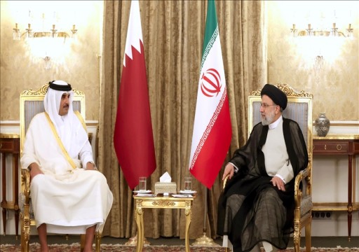 أمير قطر والرئيس الإيراني يبحثان قضايا إقليمية ودولية ومفاوضات فيينا النووية