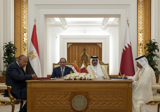 قطر ومصر توقعان مذكرات تفاهم خلال زيارة السيسي