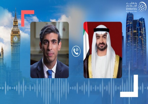 رئيس الدولة يبحث مع رئيس الوزراء البريطاني الجديد العلاقات الثنائية