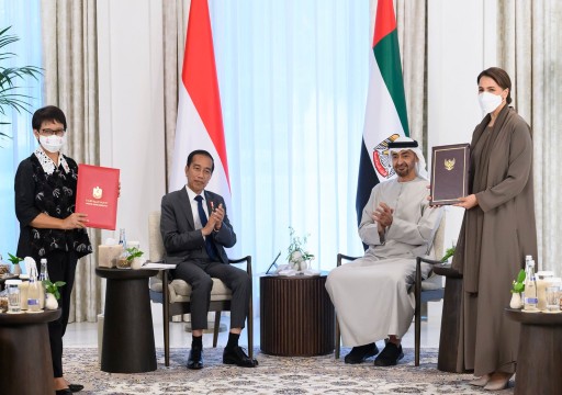 بحضور رئيسي الدولتين.. الإمارات وإندونيسيا توقعان اتفاقية شراكة اقتصادية شاملة