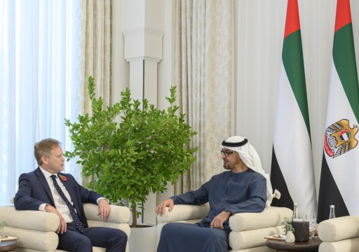 رئيس الدولة يبحث مع وزير الدفاع البريطاني خفض التصعيد في ‎غزة