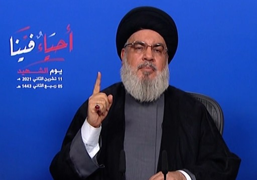 "نصر الله" يقول إن أزمة السعودية في لبنان مفتعلة وحربها في اليمن "فشل كامل"