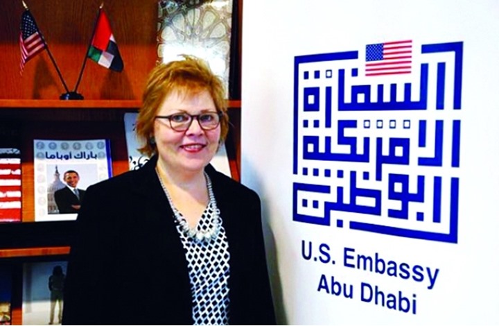 سفيرة أمريكيا في أبوظبي: الإمارات شاركتنا في العمليات الأمنية كلها