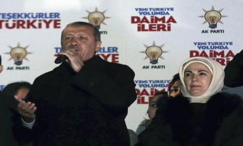 أردوغان يعلن تحقيق حزبه "فوزًا تاريخيًا" بالانتخابات