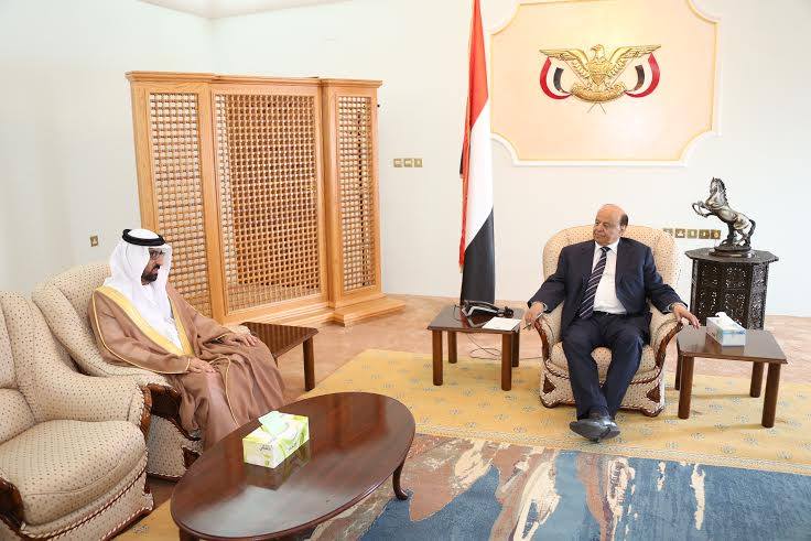 الرئيس اليمني يستقبل القائم بأعمال سفارة الدولة في عدن